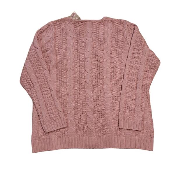 NEW Liz Claiborne NY Mauve Cardigan Women's Long Sleeve Knit Sweater Plus Size - Picture 3 of 11